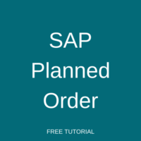 SAP Planned Order