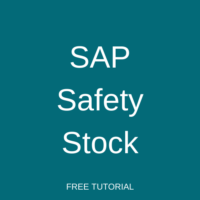SAP Safety Stock