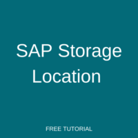 SAP Storage Location